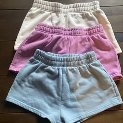 Fleece Shorts 3 Pairs Size Small