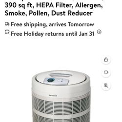 Honeywell HEPA Air Purifier With FILTER 
