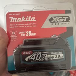 makita 40v battery 2.5ah