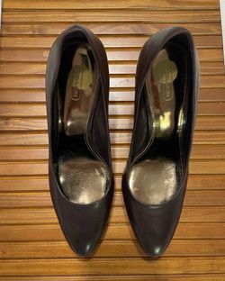 Coach Chocolate Brown Platform Pumps size 9.5