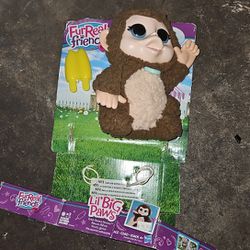 HUGE TOY BLOWOUT SALE!! New FURREAL FRIENDS LIL BIG PAWS GIDDY BANANA MONKEY READ !