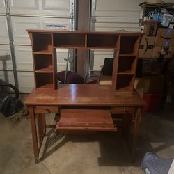 Antique wood desk