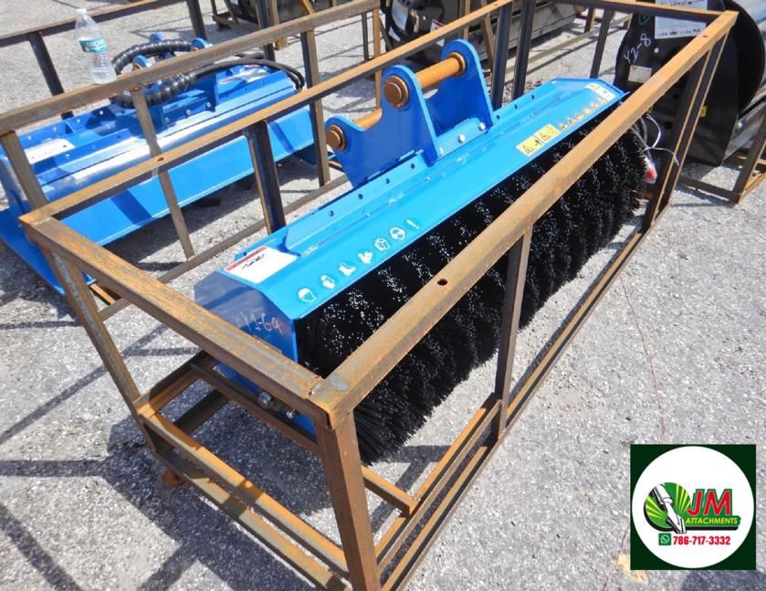 2021 mower king excavator hydraulic broom 55” inch width for sale