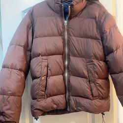 American Eagle Outfitters Chocolate Puffer Jacket
