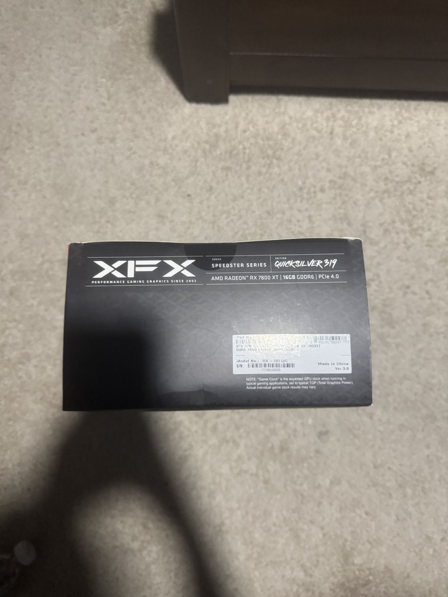 XFX SPEEDSTER QUICKSILVER 319 RADEON RX 7800XT CORE 16 GB GDDR6 HDMI 3xDP