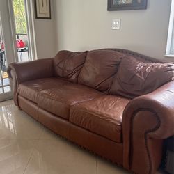 Leather Brown Sofa