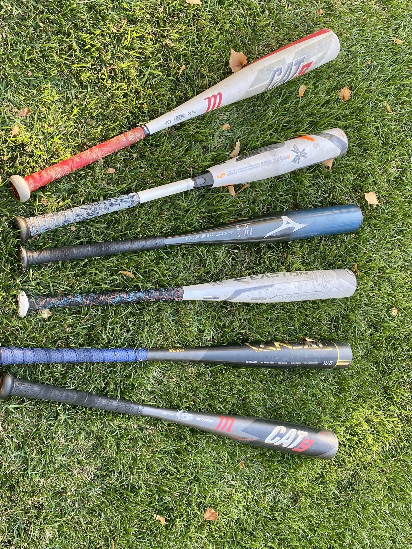 Marucci, Demarini, Victus, Mizuno