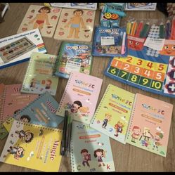 Kids Educational Learning Bundle – Books, Puzzles, Toys (New!)