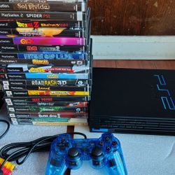 PlayStation 2 20 Games Bundle With Controller