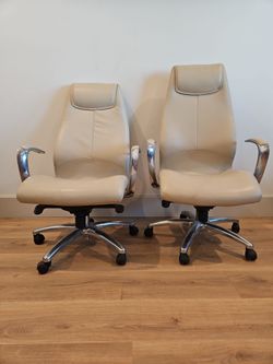 Leather office chairs $10 each