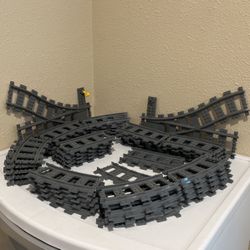 Lego train tracks 50 count. Curved Straight Switched tracks for Sale in Yorba Linda CA OfferUp