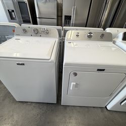 Washer and dryer with warranty