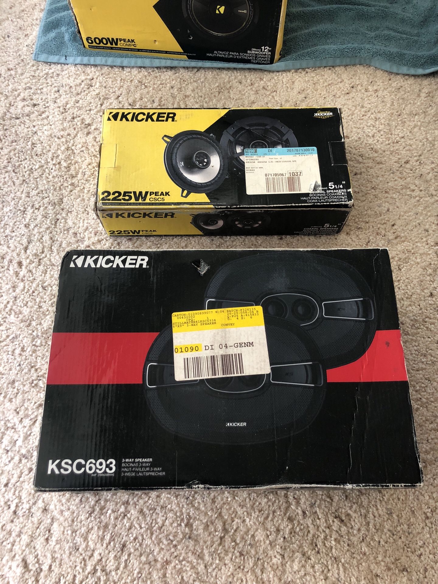 Car speakers 6x9 and 5 1/4