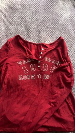 Burgundy Long Sleeve , XL