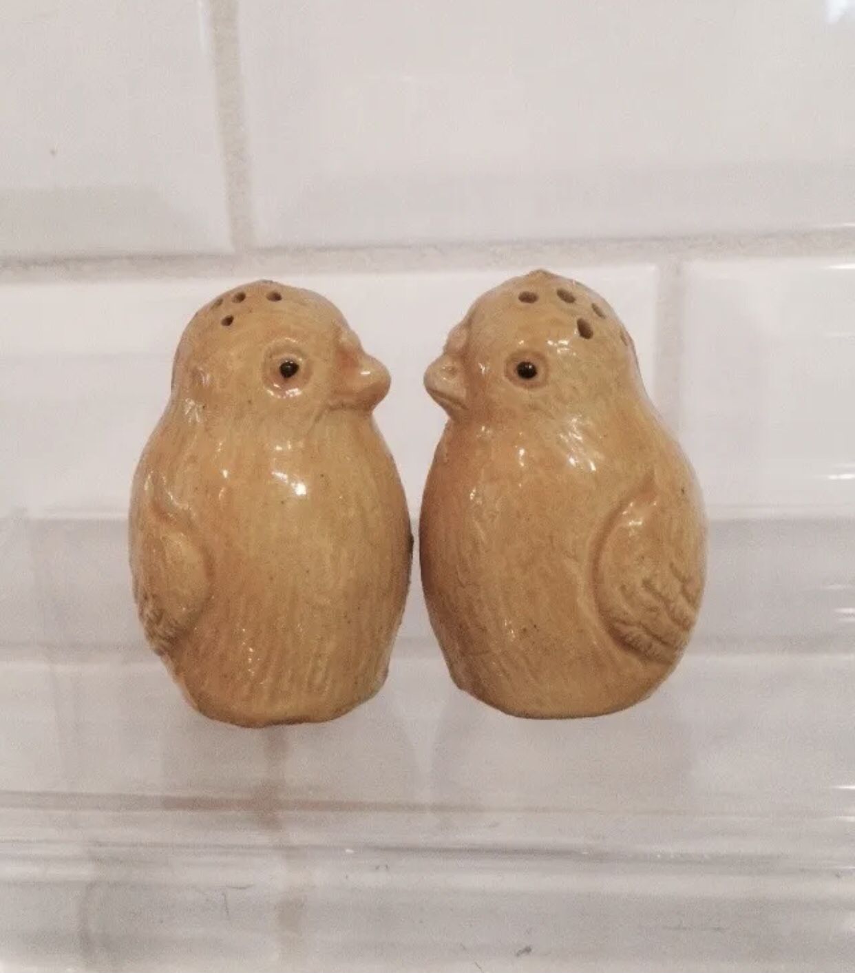 Vintage Ceramic Chicks Salt And Pepper Shakers