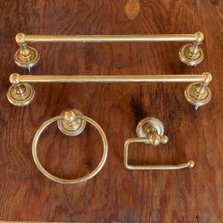 Vintage Brass Bathroom/ Restroom Hardware (Towel Hanger Toilet Paper Hanger Etc.)