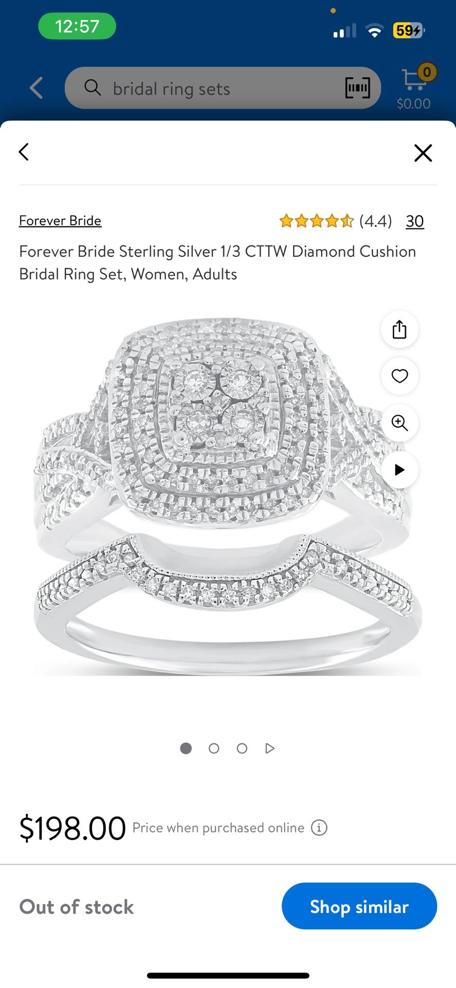 Bridal Set Sterling Silver