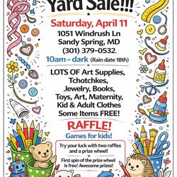 Massive MoCo Yard Sale to End All Yard Sales!!!