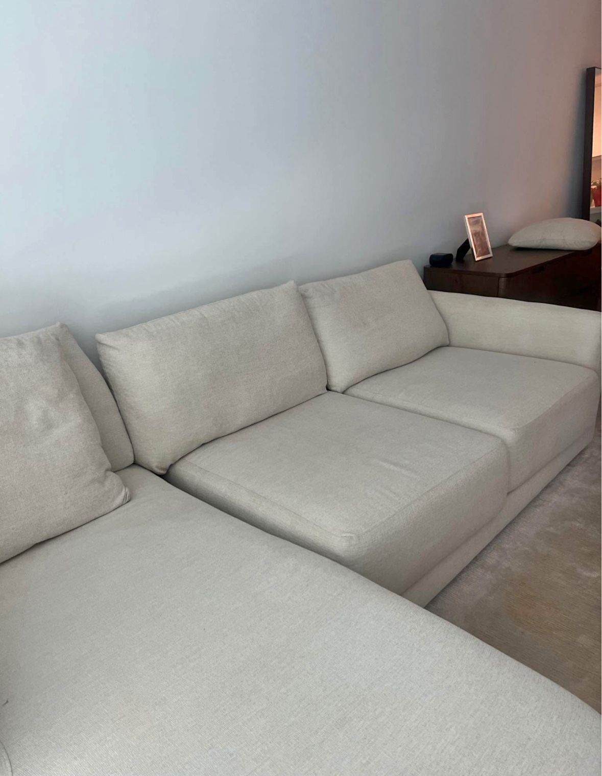 Crate & Barrel 2 Piece Sectional