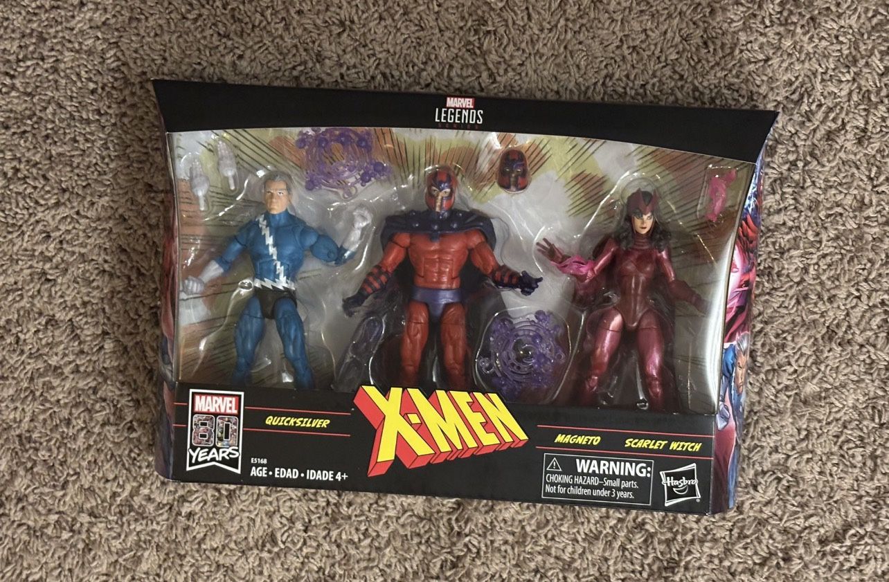 Xmen Marvel Legends Magneto Scarlet Witch Quicksilver 3 Pack
