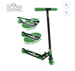 Rise Above Supreme Inline Scooter - Green & Black - Designed for All Riders (Unisex)