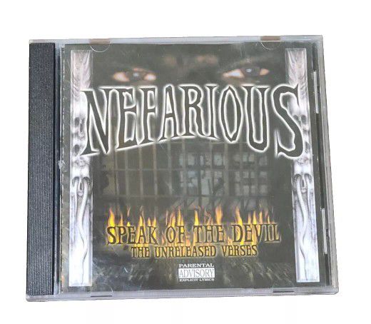 X-Raided Nefarious Speak of the Devil The Unreleased Verses CD Rare HTF OOP 