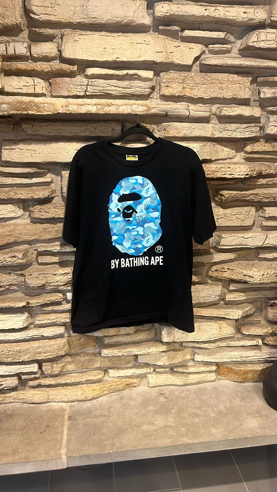 Authentic BAPE ABC Camo By Bathing Ape Tee Black/Blue