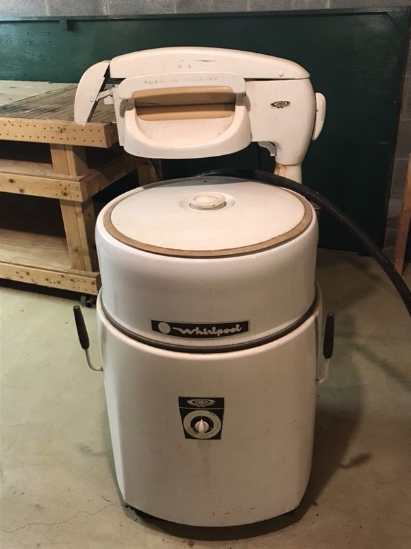 Antique whirlpool wringer washer