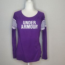 Purple Women's Under Armour Long Sleeve Shirt Size S