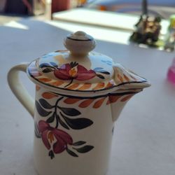 Antique Societe Ceramique Maestricht Lidded Creamer Made in Holland