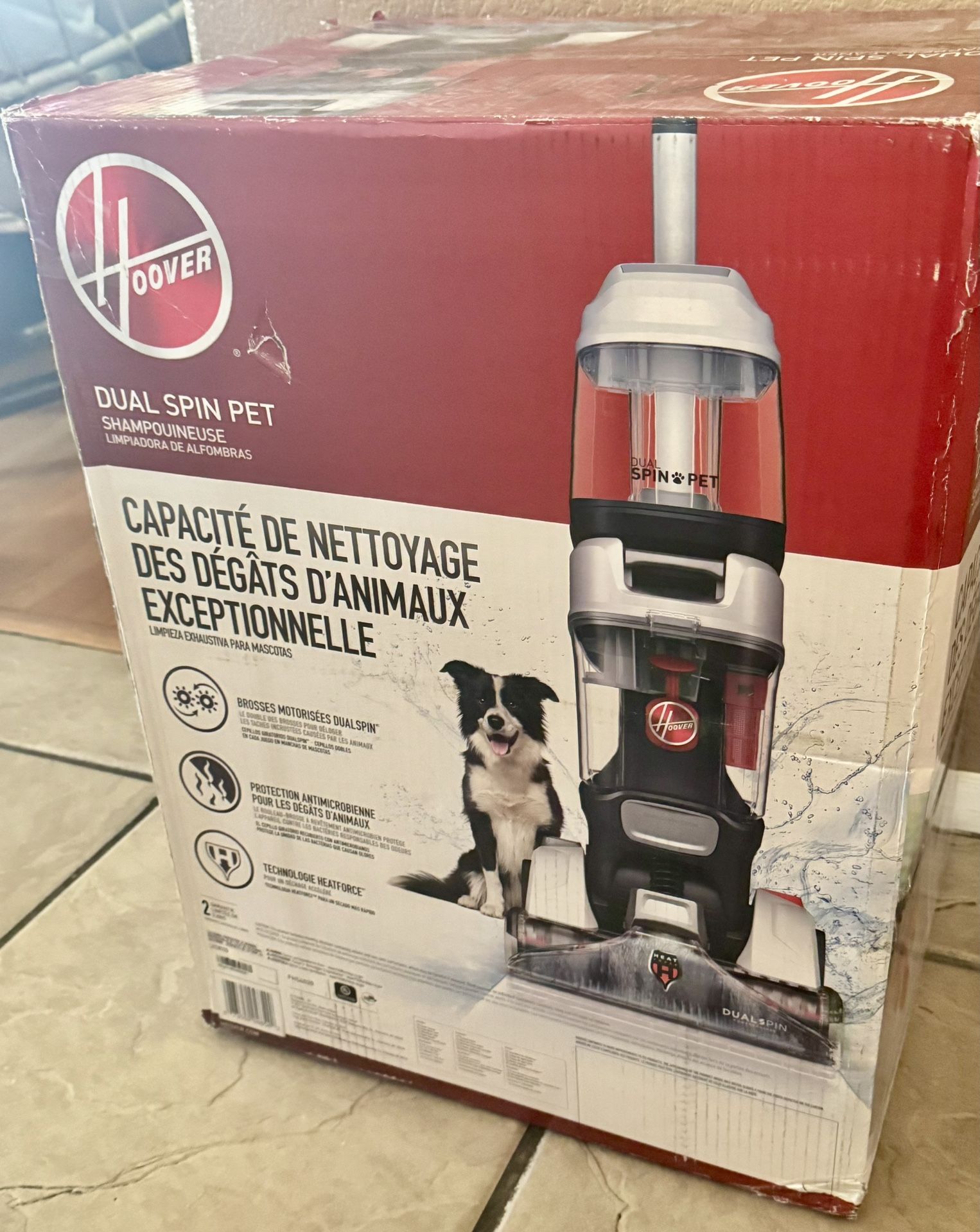 Dual Spin Pet Upright Carpet Cleaner Machine, Carpet Shampooer for Deep Cleaning on Carpet, Upholste