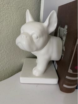 Frenchie dog book ends