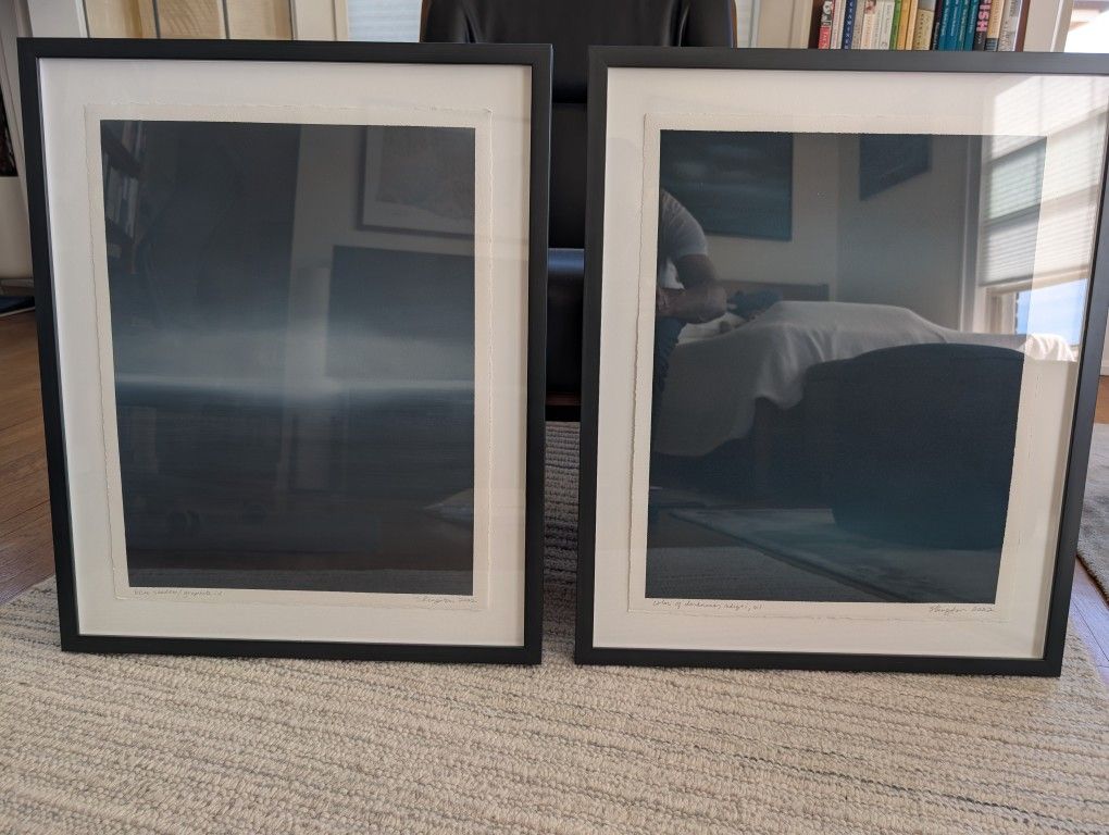 Two Framed Atmospheric Paintings