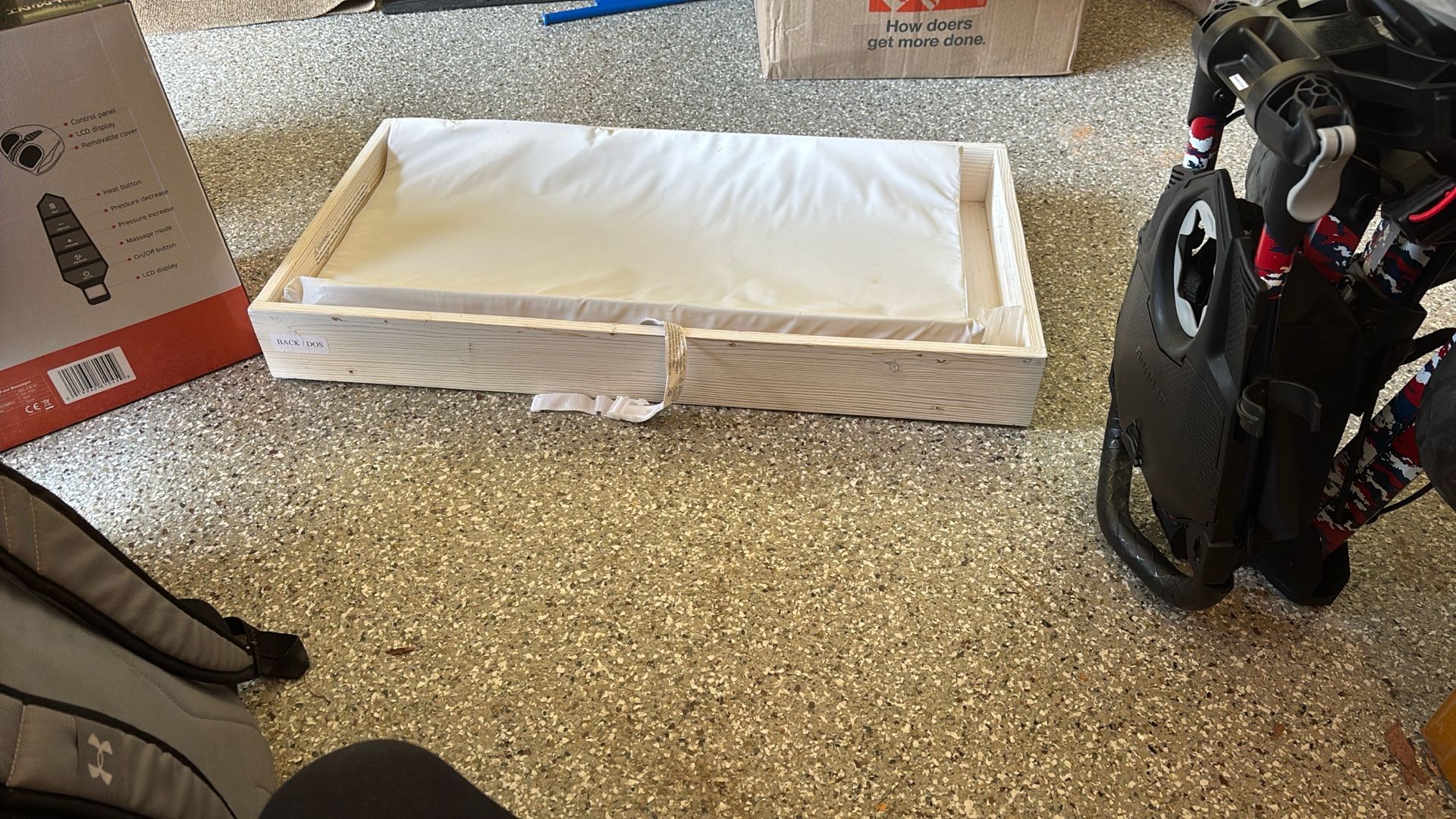 Wooden Baby Changing Table Pad Holder and Pad