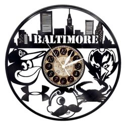 Charm City Vinyl Record Clock 