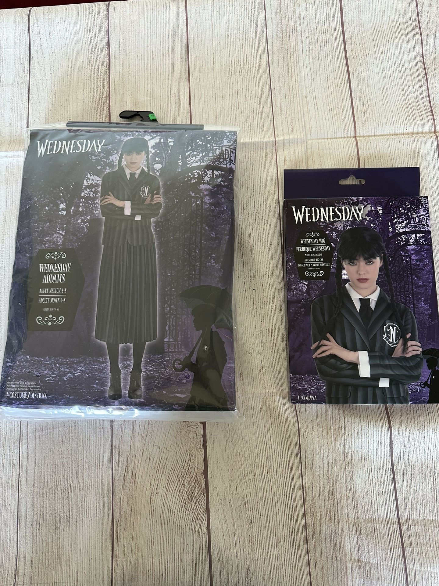 Wednesday Addams adult costume size Small 2-4