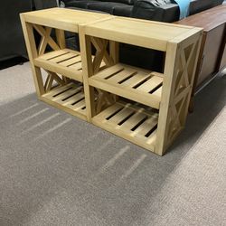 Stone & Beam Solid Pine Rustic Farmhouse Console Table, 52"W, Rustic Oak