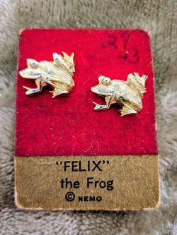 Vintage Felix the Frog Lapel Pins