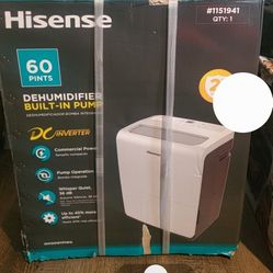 Hisense 60 Pints Dehumidifier Built-in Pump $300 Obo