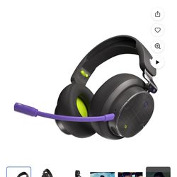 Skullcandy Over-Ear Gaming Headset with Boom Mic, Purple