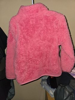 Pink Faux Fur Girl Pull Over Sweater