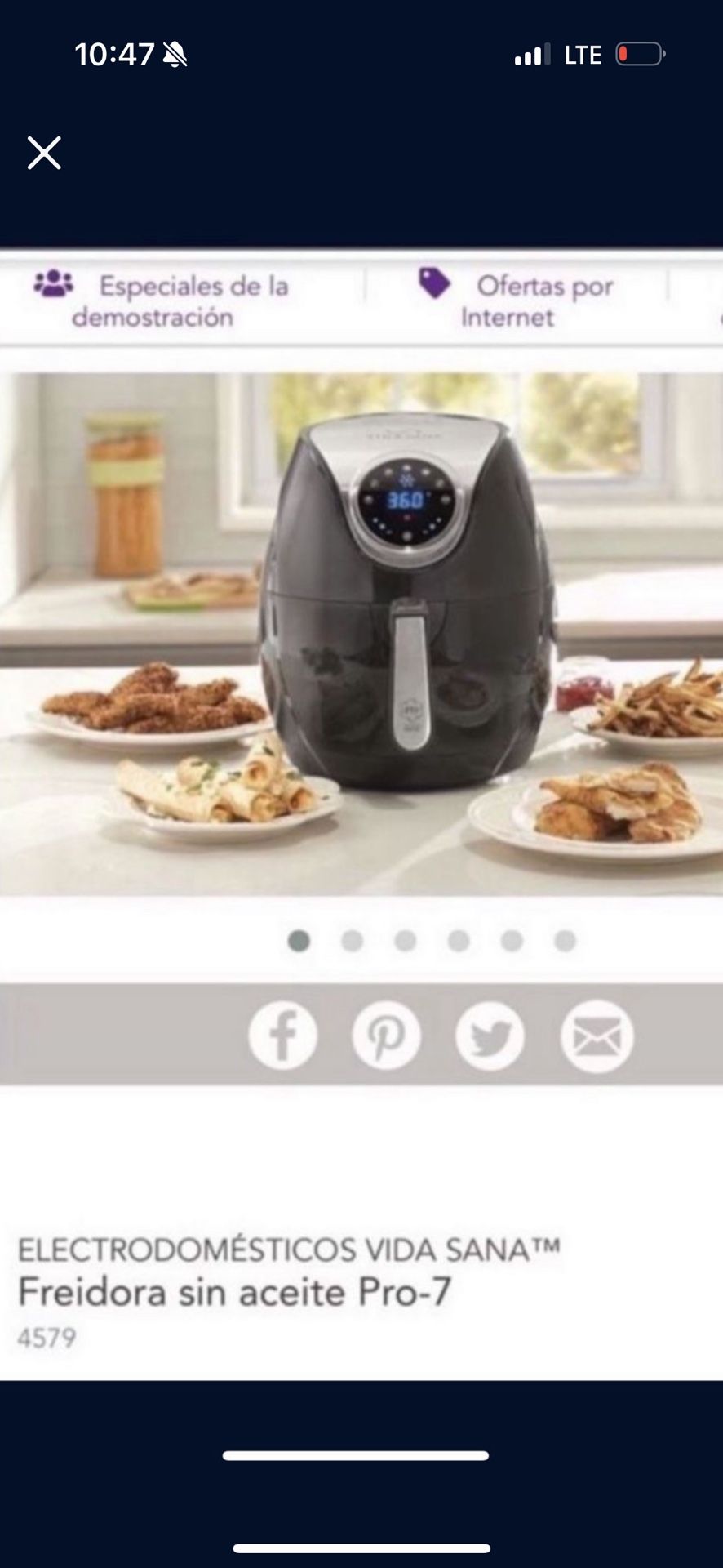 Princess House Freidora