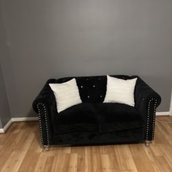 Black Velvet Couches