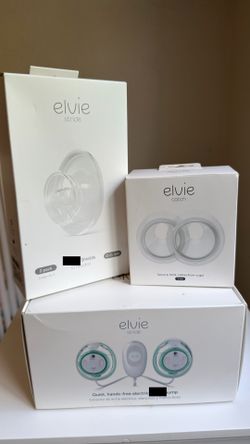 NEW Elvie Stride Hands Free Double Pump + Accessories