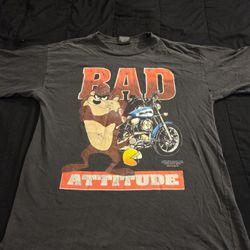 Vintage 1991 Harley-Davidson x Looney Tunes Taz “Bad Attitude” T-Shirt XL