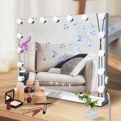 Hollywood Vanity Mirror with Lights and Bluetooth Speaker