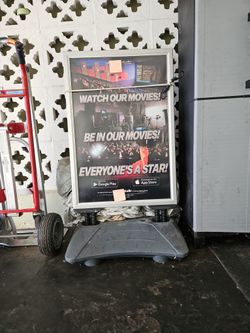 Poster stand. Outdoor and waterproof. 2 Sided