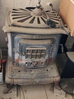 Antique wood burning stove
