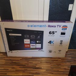 Element 65" 4k Ultra High Definition HDR 10 Smart TV Brand New $575