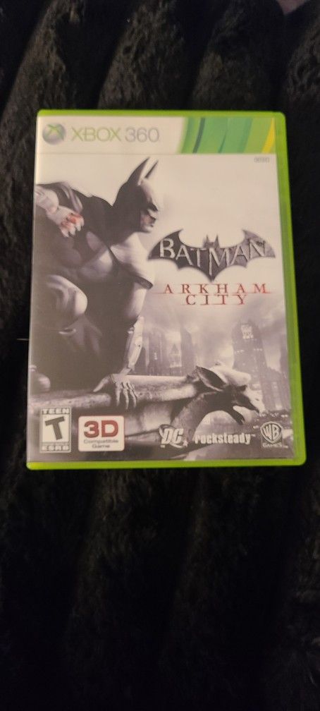 Microsoft Xbox 360 Batman: Arkham City Action-Adventure Game Tested with Manual